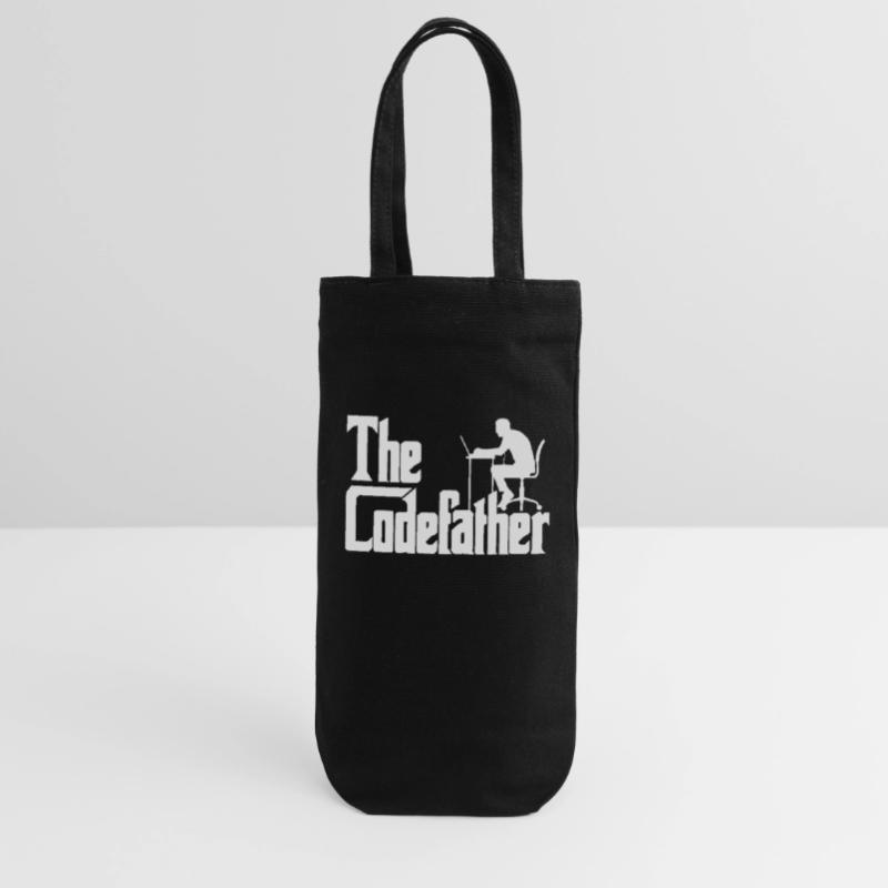 Programmierer Code Entwickler Codefather Spruch Geschenkbeutel für Flaschen