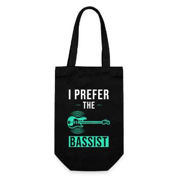 Bassist Bass Saying Gift Girlfriend - Gift Bag for Bottles - black - Front
