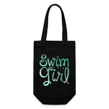 Nageur natation fille - Sac à bouteille - noir - Devant