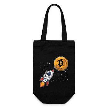 Astronaute Bitcoin - Sac à bouteille - noir - Devant