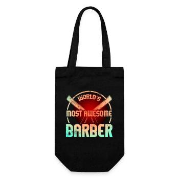 Barber Vintage - Gift Bag for Bottles - black - Front