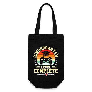 Kindergarten Level complete - Geschenkbeutel für Flaschen - Schwarz - Vorne