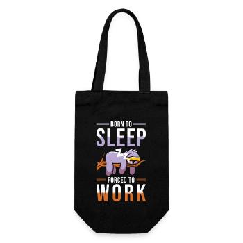 Sloth funny - Gift Bag for Bottles - black - Front