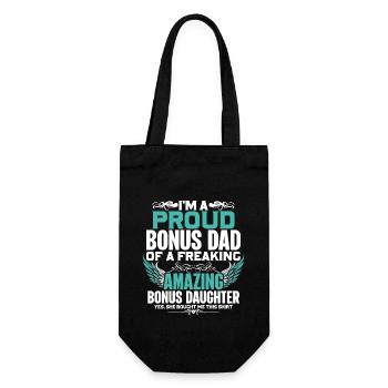 Je suis un fier papa bonus d'un freaking - Sac à bouteille - noir - Devant