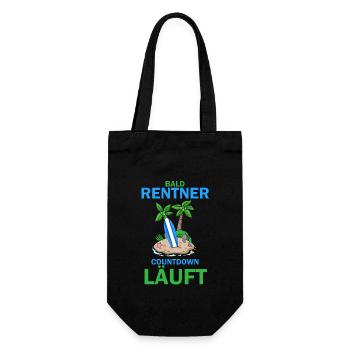 Bald Rentner - Geschenkbeutel für Flaschen - Schwarz - Vorne