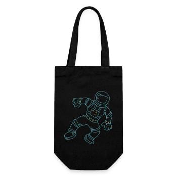 astronaut - Gift Bag for Bottles - black - Front