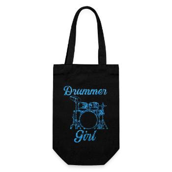 Fille à la batterie - Sac à bouteille - noir - Devant
