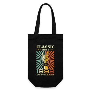 Birthday 1992 Classical music since 1992 - Gift Bag for Bottles - black - Front