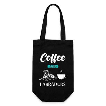Labrador - Gift Bag for Bottles - black - Front