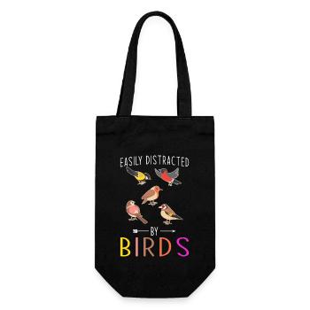 Oiseau cadeau d’oiseau - Sac à bouteille - noir - Devant