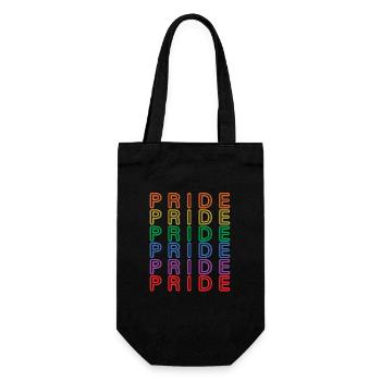 Pride Rainbow, LGBTQ, Lgbt Lesbische Gay Pride Geschenk - Geschenkbeutel für Flaschen - Schwarz - Vorne