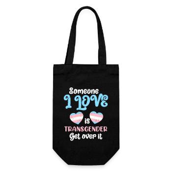 Transsexualität Transgender Spruch Trans Liebe - Geschenkbeutel für Flaschen - Schwarz - Vorne