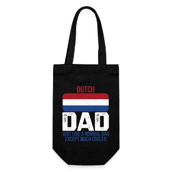Dutch Dad Netherlands flag design for the - Gift Bag for Bottles - black - Front