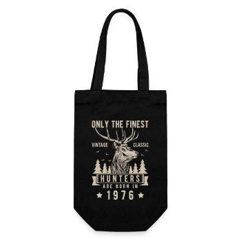 Cadeau chasseur 1976 - Sac à bouteille - noir - Devant