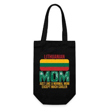 Drapeau Lituanien de la Mère Lithuanienne pour la fête des mères - Sac à bouteille - noir - Devant