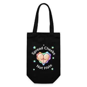 Spread Cheeks Not Hate - Gift Bag for Bottles - black - Front