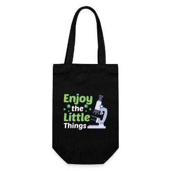 Microbiology Biology Student Biologist Laboratory - Gift Bag for Bottles - black - Front