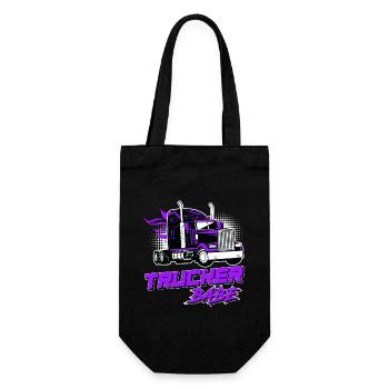 Truck Driver Trucker Babe Quote Truck Truck - Gift Bag for Bottles - black - Front