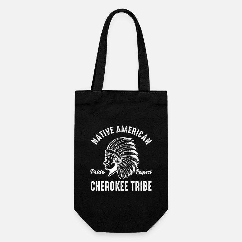 Cherokee Tribe Native American Indian Indianer - Sac à bouteille - noir