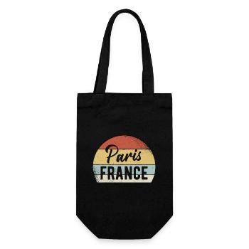 Paris France Tenue - Sac à bouteille - noir - Devant