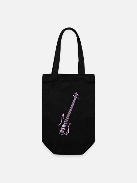 Bass gitarre - Geschenkbeutel für Flaschen - Schwarz