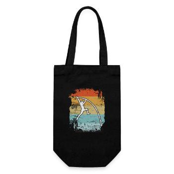 Pole Vault Retro - Gift Bag for Bottles - black - Front