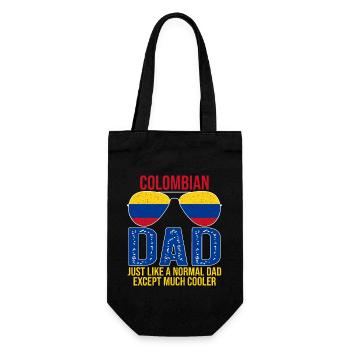 Colombian Dad Colombia Flag Sunglasses Father’s - Sac à bouteille - noir - Devant