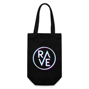 Techno Tekk Raver Rave cadeau Techno Party - Sac à bouteille - noir - Devant