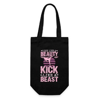 Karaté beauty - Sac à bouteille - noir - Devant