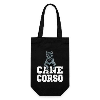 Cane Corso für einen Cane Corso Besitzer Cane - Geschenkbeutel für Flaschen - Schwarz - Vorne