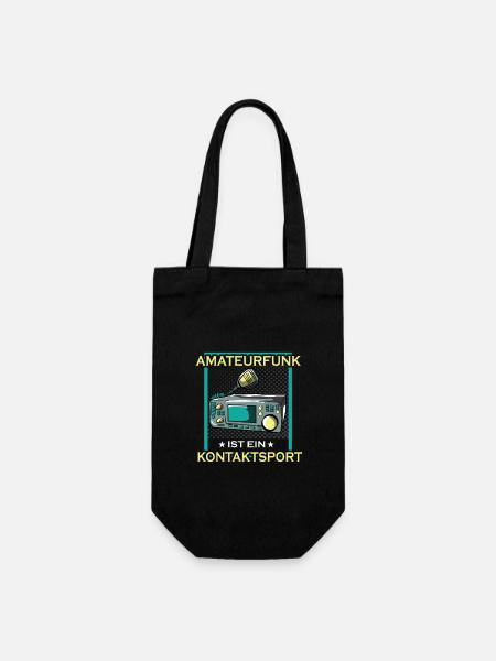 Amateurfunk Funk Funken Funker Senden - Geschenkbeutel für Flaschen - Schwarz