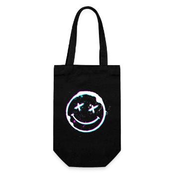 Techno Musik Psy Trance Acid Hardtekk - Geschenkbeutel für Flaschen - Schwarz - Vorne