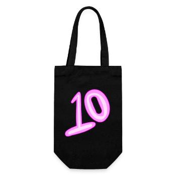 10 - Gift Bag for Bottles - black - Front