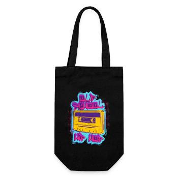 Old School Hip Hop Rap Music Rap 90s Music - Gift Bag for Bottles - black - Front