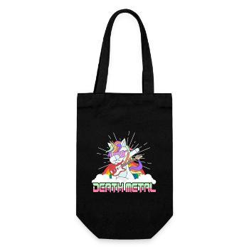 Unicorn Musician Punk Rock Death Metal Heavy Metal - Gift Bag for Bottles - black - Front