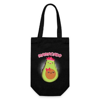 Maman avec ventre bébé Grossesse Maman Avocat - Sac à bouteille - noir - Devant