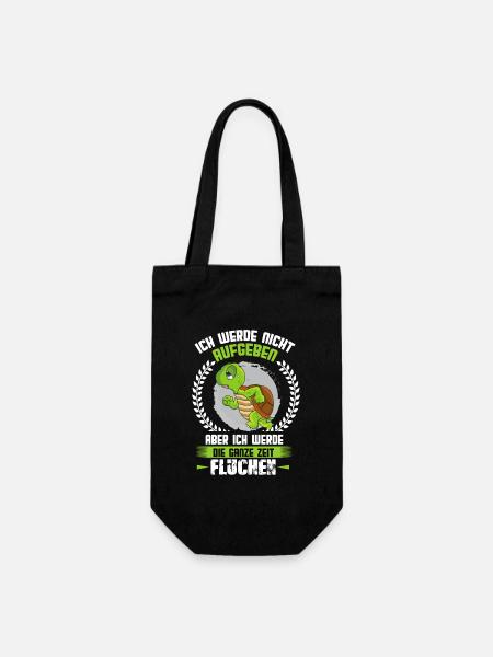 Ich Werde Nicht Aufgeben Läufer Schildkröte Laufen - Geschenkbeutel für Flaschen - Schwarz