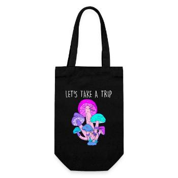 Techno Party Drugs LSD Mushrooms Acid Music Festival - Gift Bag for Bottles - black - Front