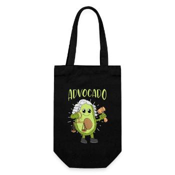 Law Avocado Advocado Lawyers Gift Student - Gift Bag for Bottles - black - Front