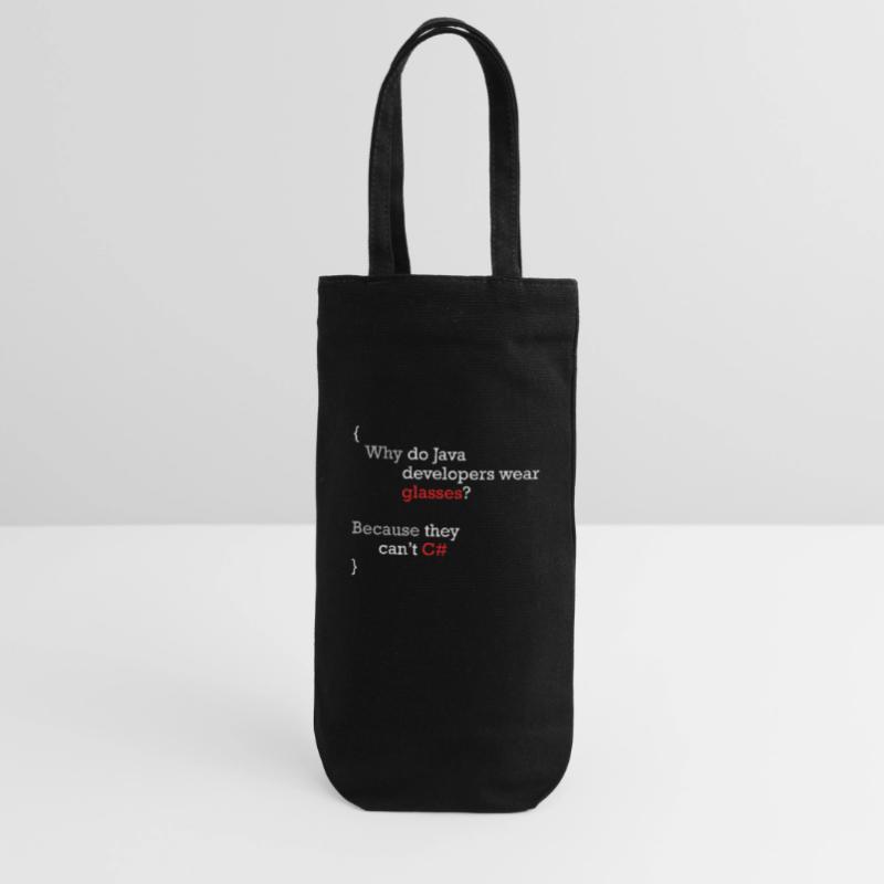 C# Programmierer Witz Code Coder C Sharp Geschenkbeutel für Flaschen