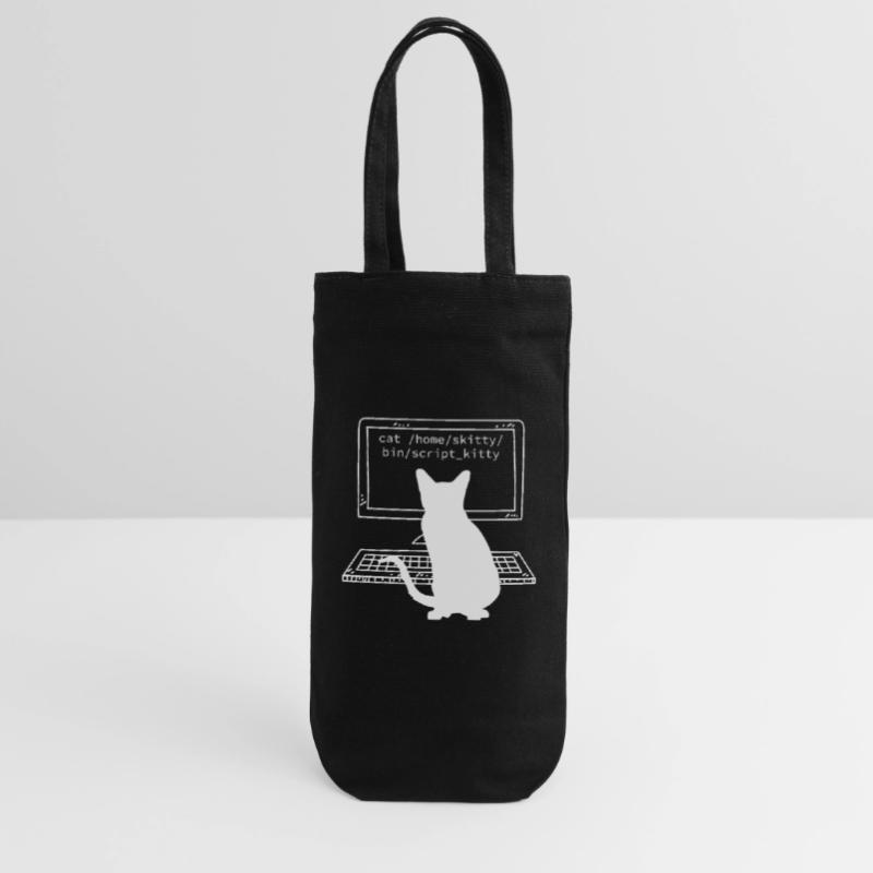 Programmer Coder Computer Scientist Fun Cats Gift Bag for Bottles