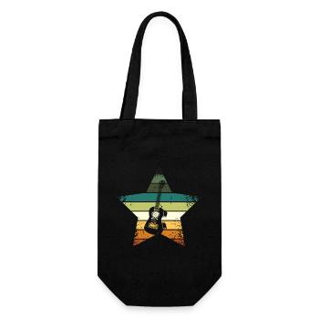 Ukulele Vintage - Gift Bag for Bottles - black - Front