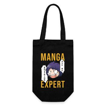 Manga Experte - Geschenkbeutel für Flaschen - Schwarz - Vorne