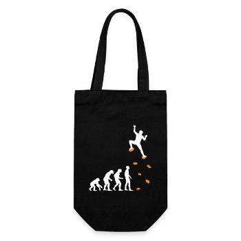 Climbing Evolution Climbing Wall Climbing Bouldering - Gift Bag for Bottles - black - Front