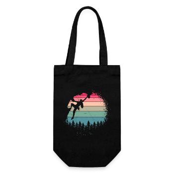 Grimper rocheux vintage femme grimpeuse - Sac à bouteille - noir - Devant