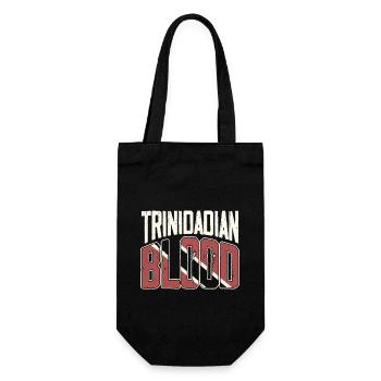 Trini Trinidad und Tobago Flagge Musik Trini - Geschenkbeutel für Flaschen - Schwarz - Vorne