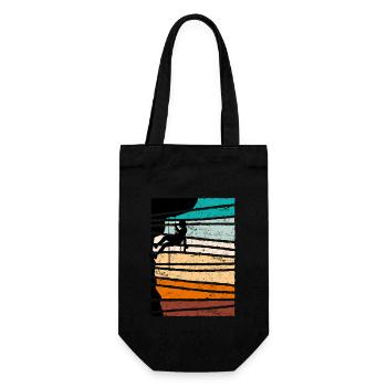 Mountaineers Climbers Vintage Rock Climbing - Gift Bag for Bottles - black - Front