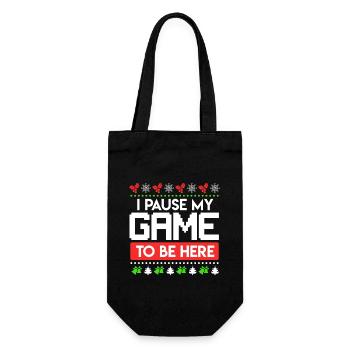 Pause my Game to be here Gaming Ugly Christmas - Sac à bouteille - noir - Devant