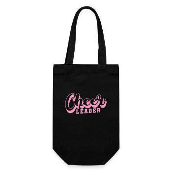Cheer Leader tanzen Sport turnen anfeuern College - Geschenkbeutel für Flaschen - Schwarz - Vorne