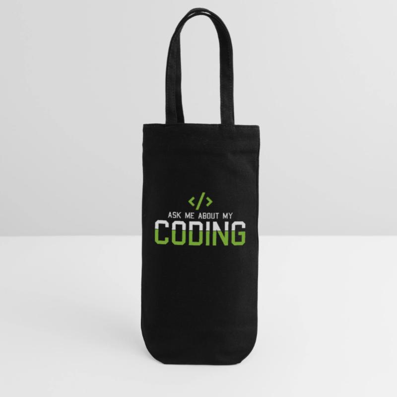 Hacking Programmierer Hacker Code Coding Geschenk Geschenkbeutel für Flaschen